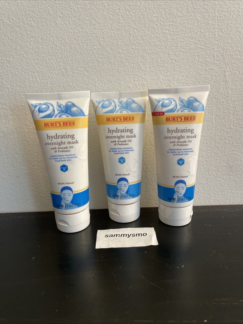 Burts Burt's Bees Hydrating Overnight Mask 2.5 oz., x3